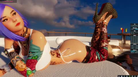 Snapshot of 3dx_naugthy chatting on 02.08.25 Naugthy Sara online show from 02.08.25