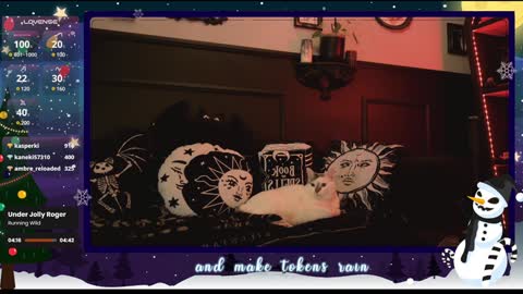 Snapshot of 666deathgasm chatting on 12.15.24 Juune online show from 12.15.24