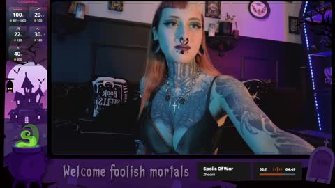 Snapshot of 666deathgasm chatting on 01.14.25 Juune online show from 01.14.25