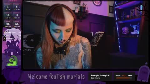 Snapshot of 666deathgasm chatting on 01.14.25 Juune online show from 01.14.25