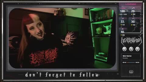 Snapshot of 666deathgasm chatting on 02.13.25 Juune online show from 02.13.25