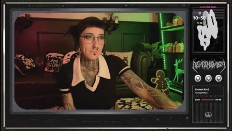 Snapshot of 666deathgasm chatting on 11.28.25 Juune online show from 11.28.25