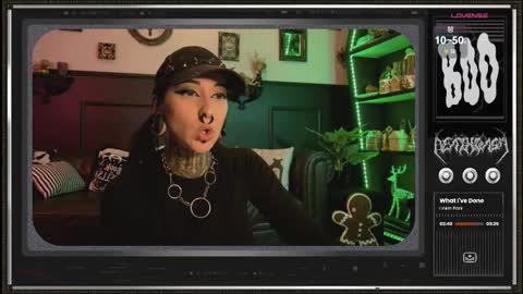 Snapshot of 666deathgasm chatting on 11.29.25 Juune online show from 11.29.25