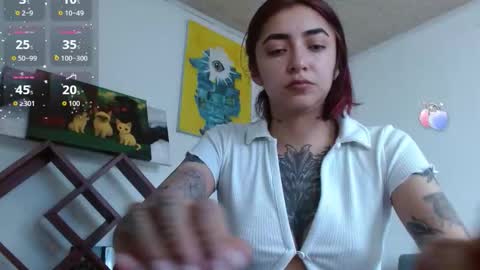 Snapshot of _zoebakers chatting on 12.03.25 Zoe online show from 12.03.25