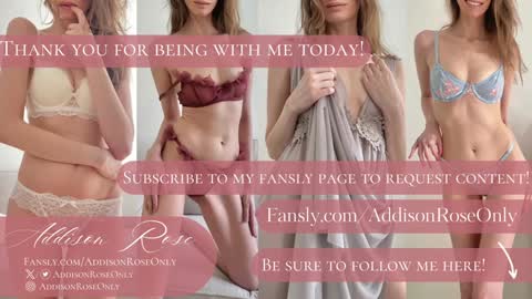 Snapshot of addieroseone chatting on 12.16.24 Addison Rose I am currently away for the holiday weekend. Streams start again on 1242024. Enjoy the holiday online show from 12.16.24