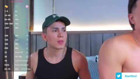Snapshot of alan_nd_kevin chatting on 07.18.26 Alan Kevin can we reach 100 thumbs up please guys online show from 07.18.26
