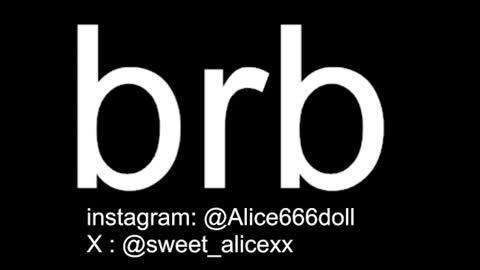 NEW ACCOUNT  ALICE  online show from 07.25.26