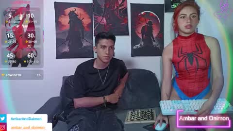 Snapshot of ambar_and_daimon_ chatting on 10.24.25 AMBAR AND DAIMON online show from 10.24.25