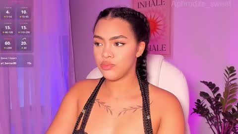 Snapshot of aphrodite_sweet chatting on 10.17.25 Karla online show from 10.17.25