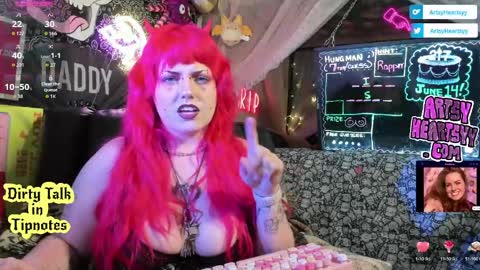 ArtsyHeartsyy online show from 05.19.26