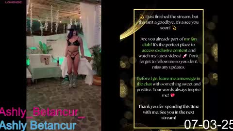 Ashly Betancur  online show from 03.07.25