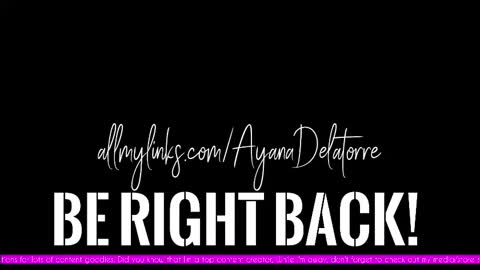 Snapshot of ayanadelatorre chatting on 09.18.25 Ayana Delatorre online show from 09.18.25