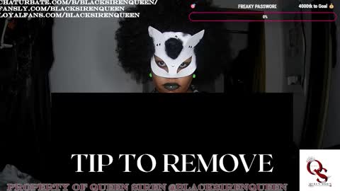 Queen Siren online show from 10.26.25