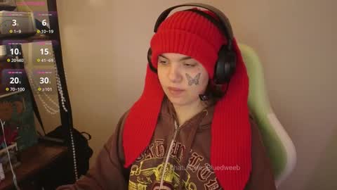 Snapshot of bluedweeb chatting on 02.15.26 Blue online show from 02.15.26