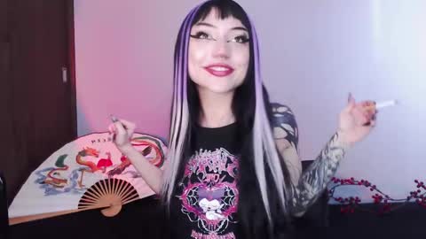 Snapshot of cati_petite chatting on 01.14.25 Cati help me reach my goal of 100 thumbs up again 3 online show from 01.14.25