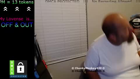 Snapshot of chunkymonkey420 chatting on 02.27.25 Spencer Smokey Bear online show from 02.27.25