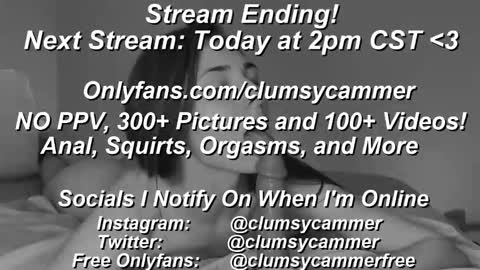 B Bri ClumsySCHEDULE online show from 02.07.25