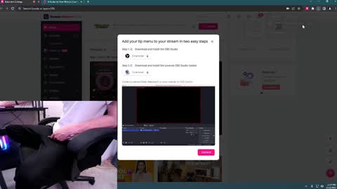 Snapshot of cumncx2 chatting on 02.19.25 -Arty Snow online show from 02.19.25