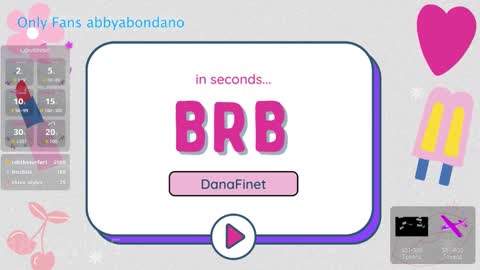 Snapshot of danafinet chatting on 02.18.25 A B B Y online show from 02.18.25