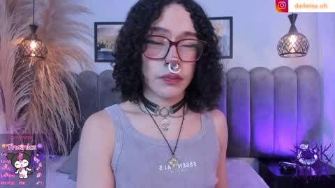 Snapshot of dark_nina_ chatting on 11.22.25 Nina online show from 11.22.25