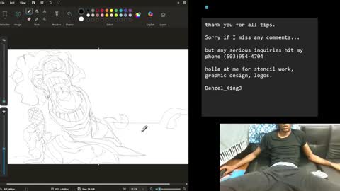 Denzel King3 online show from 10.22.25