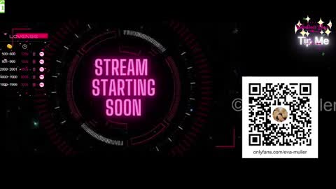 Eva  next show  8pm CEST AMST online show from 02.14.25