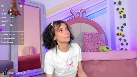 Snapshot of evie_clark_ chatting on 01.07.25 My name is Evie nice to meet you really get to know me better private is open online show from 01.07.25