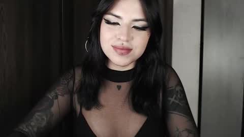 Snapshot of heatherdemonzx_ chatting on 10.15.25 HEATHER DEMONZX Please help me to reach 100 thumbs up online show from 10.15.25