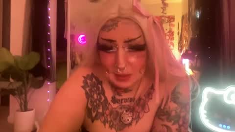 Snapshot of hell0kittyblood chatting on 02.27.25 Bunnie Rotz online show from 02.27.25