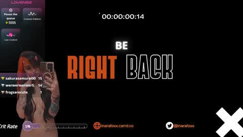 Inarafoxx online show from 01.06.25