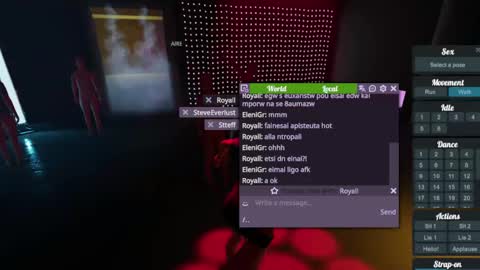Snapshot of jstel chatting on 02.19.25 EleniGr online show from 02.19.25