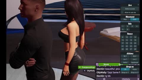 Snapshot of jstel chatting on 10.13.25 EleniGr online show from 10.13.25