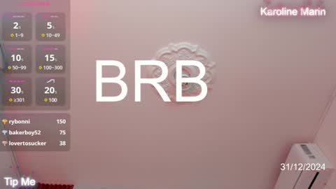 Snapshot of karoline_marin chatting on 12.31.24 Karoline online show from 12.31.24