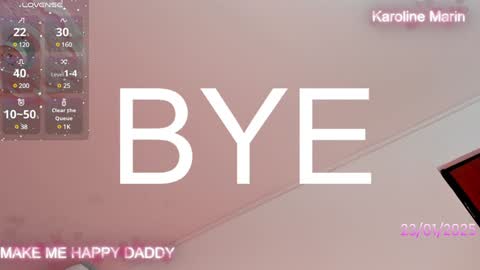 Snapshot of karoline_marin chatting on 01.24.25 Karoline online show from 01.24.25