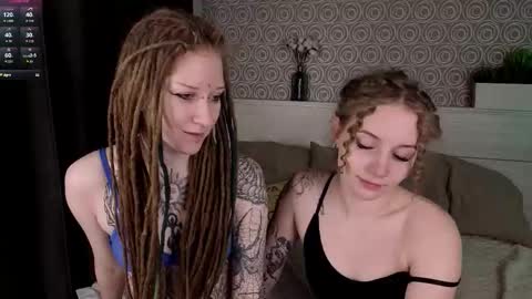 Snapshot of lisanelsona chatting on 02.03.26 Hello our names are Kate and Alice this is our first day here. online show from 02.03.26