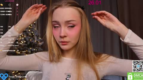 Snapshot of lissa_meooow chatting on 01.26.25 your Liza again. Next stream Dec. 1 at 2 or 3 GMT online show from 01.26.25