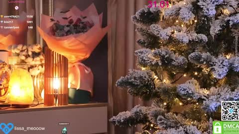 Snapshot of lissa_meooow chatting on 01.31.25 your Liza again. Next stream Dec. 1 at 2 or 3 GMT online show from 01.31.25