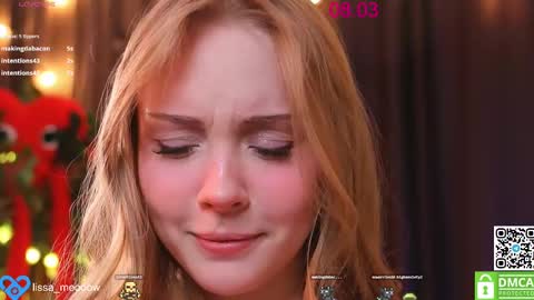 Snapshot of lissa_meooow chatting on 03.08.25 your Liza again. Next stream Dec. 1 at 2 or 3 GMT online show from 03.08.25