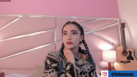 Snapshot of lunapagee chatting on 01.20.25 Luna Page online show from 01.20.25
