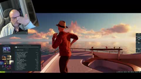 Snapshot of machinegun3dx chatting on 09.23.25 Andy online show from 09.23.25