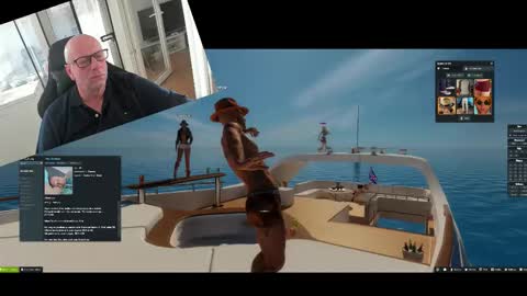 Snapshot of machinegun3dx chatting on 10.01.25 Andy online show from 10.01.25