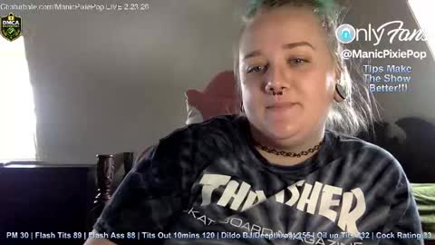 Snapshot of manicpixiepop chatting on 02.23.26 ManicPixiePop online show from 02.23.26