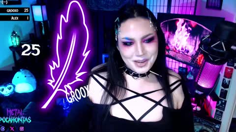 Snapshot of metalpocahotass chatting on 01.31.25 MetalPocahotass online show from 01.31.25