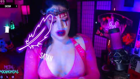 Snapshot of metalpocahotass chatting on 02.04.25 MetalPocahotass online show from 02.04.25