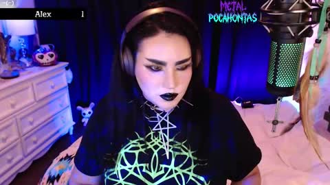 Snapshot of metalpocahotass chatting on 09.29.25 MetalPocahotass online show from 09.29.25