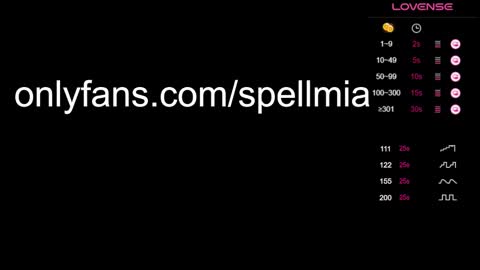 Snapshot of miaspell chatting on 01.25.25 Mia instagram miasspell online show from 01.25.25