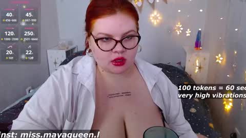 Snapshot of missmayaqueen chatting on 02.25.25 Maya online show from 02.25.25
