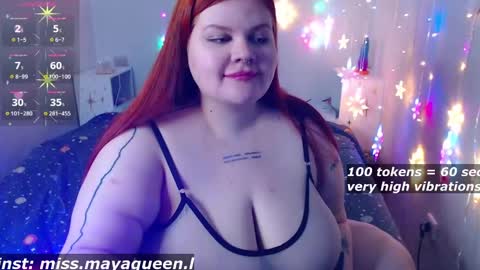 Snapshot of missmayaqueen chatting on 02.25.25 Maya online show from 02.25.25
