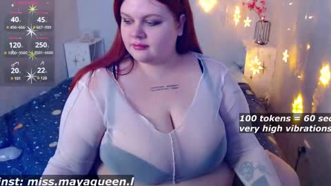 Snapshot of missmayaqueen chatting on 03.02.25 Maya online show from 03.02.25