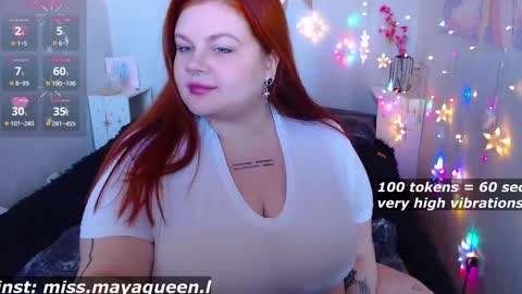Snapshot of missmayaqueen chatting on 03.09.25 Maya online show from 03.09.25